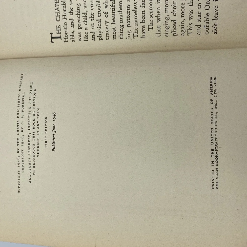 Lot of 2 Lord Lt Hornblower by C.S. Forester‎ 1946 + 1952 HC DJ 1st Editions